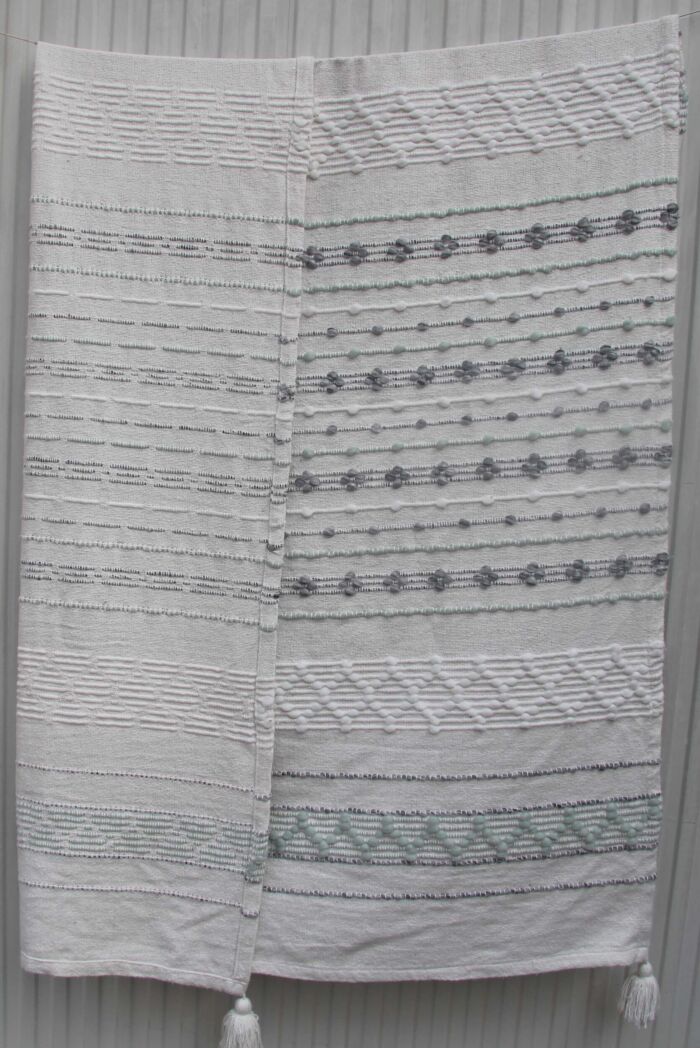Bedroom decor throw TAL-050 multi-color 125X150cm by Ramsha Home