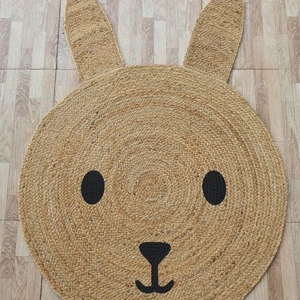 Elegant handmade braided jute rug for home decor - BR 078 (100cm) by Ramsha Home