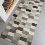 Premium quality leather rug in diverse colors - LR 011 (80x200cm) by Ramsha Home