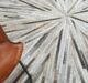 Vibrant multi-color leather rug for home decor - LR 018 (120cm) by Ramsha Home
