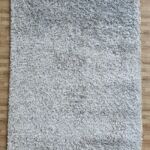 White and black color soft shaggy rug DPB 01 in 160x230cm by Ramsha Home