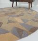 Luxurious handmade round area rug with multi colors HTWV 50 (200cm) by Ramsha Home