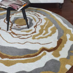 Handmade Multi Color Round Novara Carpet CMN 01, 200cm, adds vibrant elegance to any room.