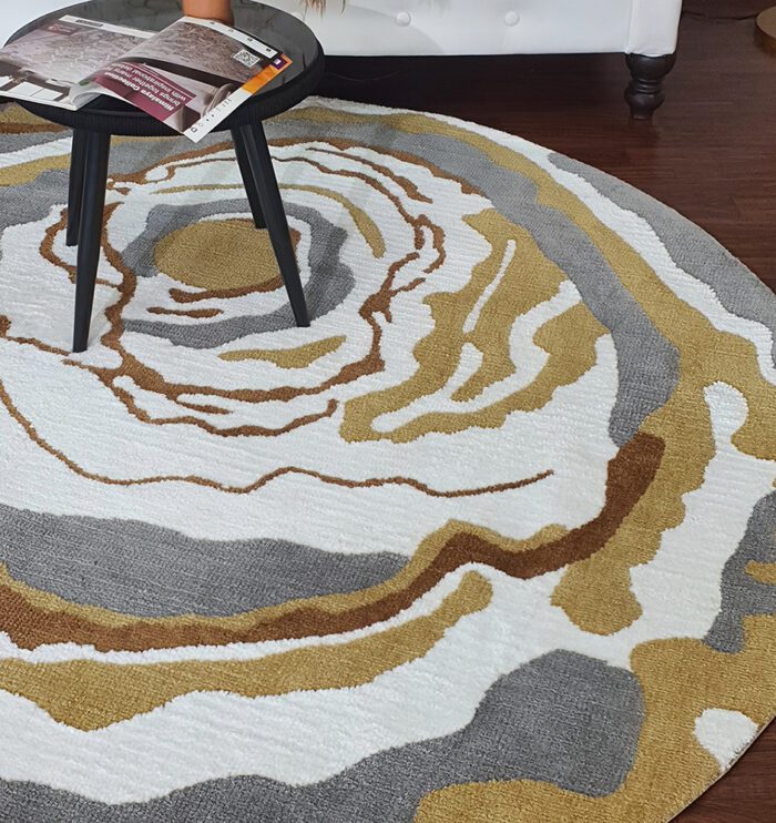 Handmade Multi Color Round Novara Carpet CMN 01, 200cm, adds vibrant elegance to any room.