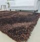 Soft and plush shaggy area rug SG 04 in brown (80x200cm) by Ramsha Home