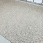 Natural Beige & Light Blue Home Decor Woven Rug - SR 024
