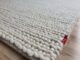 Handcrafted white woven rug SRN 031, perfect for modern bedroom decor, 170x240cm by Ramsha Home
