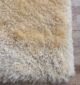 Close-up of Beige Shaggy Rug (Design No. MPV-08) - Ramsha Home