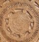 Stylish round crochet jute rug in natural color - CR 015 (150cm) by Ramsha Home