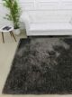 Grey color shaggy area rug SG 05 (250x350cm) by Ramsha Home