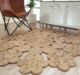 Natural Color Crochet Jute Round Rug - CR 016 (200cm)