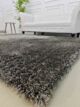 Plush grey shaggy rug for living room SG 05 (250x350cm) by Ramsha Home