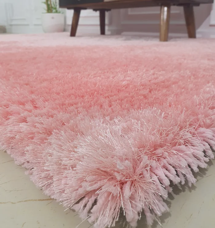 Soft shaggy rug with plush texture, modern design, and cozy comfort for home décor.