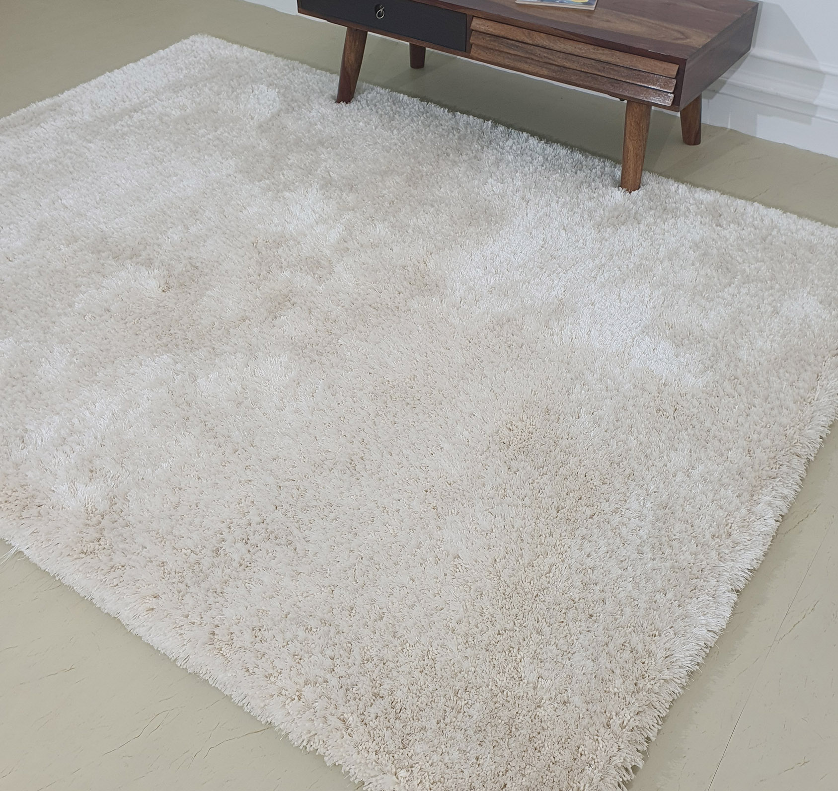 Ramsha Home White Rug for Small Desk - Enhance Your Workspace (SG-03) White rug under small desk - Ramsha Home