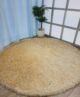 Sideways View of Fluffy Cream MPV-08 Handmade Shaggy Rug - Ramsha Home