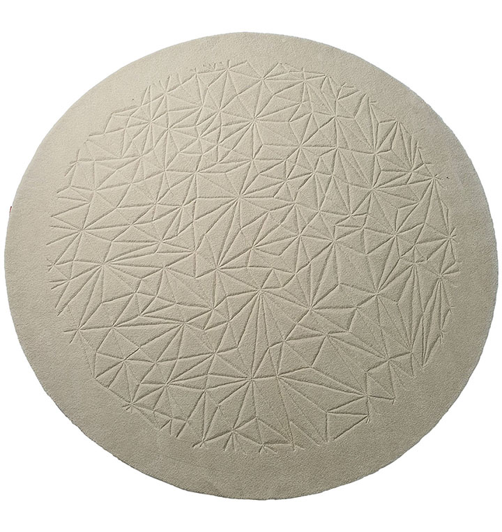 200 CM Beautiful Multi Color Indoor Decor Round Handmade Rug - HTW 65 (200cm) - الصورة 5