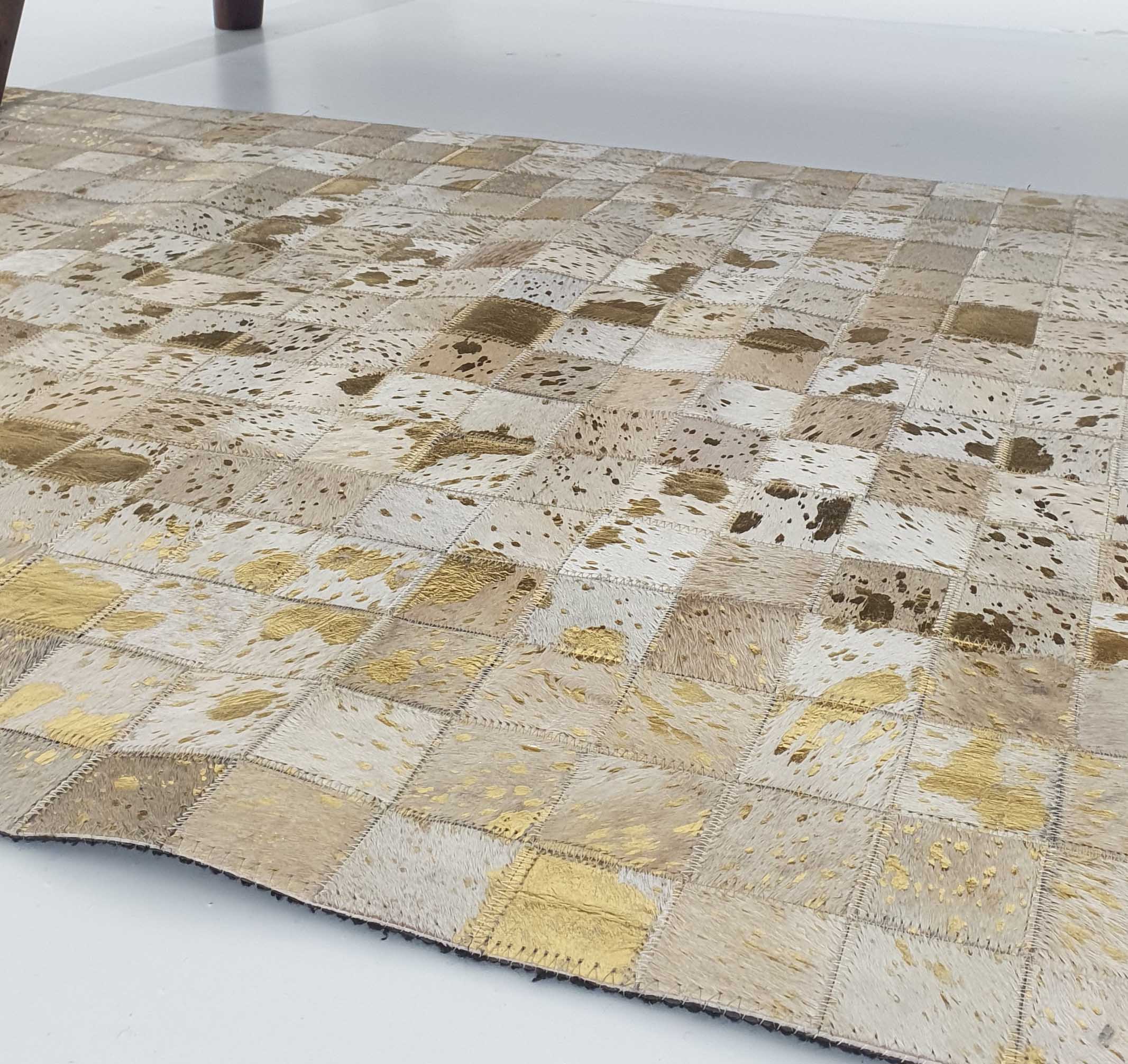 Stylish Multi Color Leather Rug - LR 015 (80x200cm) by Ramsha Home Stylish multi color leather rug - LR 015 (80x200cm) by Ramsha Home