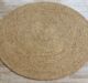 Handmade Jute Rug BR-080 in Natural Color 180cm by Ramsha Home
