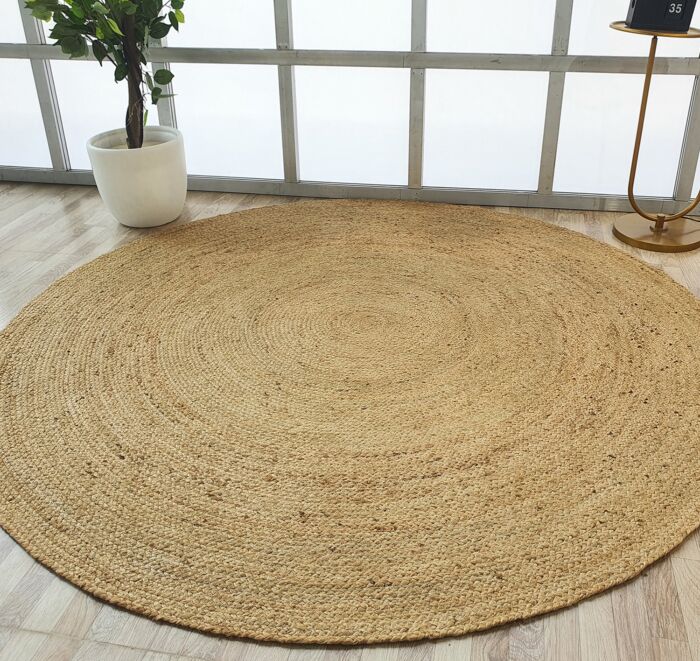 Premium Natural Jute Rug BR-080 for Sustainable Home Styling by Ramsha Home