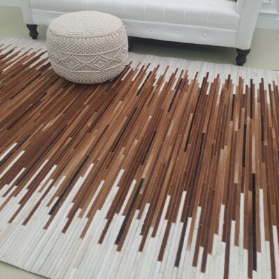 Eco-friendly Multi Color Leather Floor Rug - LR 014 (170x240cm) by Ramsha Home Eco-friendly multi color leather floor rug - LR 014 (170x240cm) by Ramsha Home
