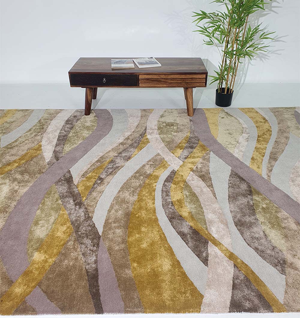 Handwoven Multi-Tonal Wool & Cotton Rug HTWV-66 - Ramsha Home Handwoven Multi-Tonal Wool & Cotton Rug HTWV-66 - Ramsha Home