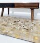 Stylish multi color leather rug - LR 015 (80x200cm) by Ramsha Home