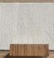 Top View of Luxurious White Shaggy Rug SG-06 - Ramsha Home
