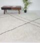 Chic Interior Room with Rectangle Soft Shaggy Rug SG-07 in Grey & White Color - 200x300 cm