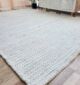 Stylish white indoor decor woven rug - SR 058 (170x240cm) by Ramsha Home
