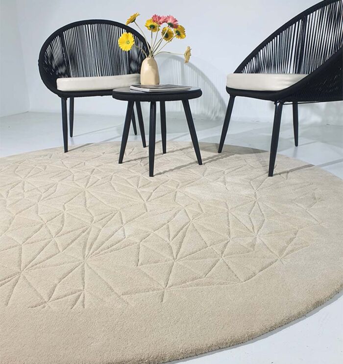 Beautiful Multi Color Indoor Decor Round Handmade Rug - HTW 65 (200cm)