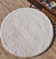 White Shaggy Circular Rug - Soft and Plush - Ramsha Home