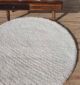 Round White Shaggy Rug - Luxurious Comfort and Style - Ramsha Home