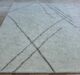 Rectangle Soft Shaggy Rug SG-07 in Grey & White by Ramsha Home