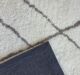 Backside View of Ramsha Home Rectangle Soft Shaggy Rug SG-07 in Grey & White