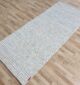 Contemporary white color woven rug for indoor decor - SR 058 (80x200cm) by Ramsha Home