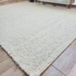 Versatile indoor decor woven rug in natural off white color - SR 059 (170x240cm) by Ramsha Home