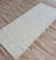 Versatile indoor decor woven rug in natural off white color - SR 059 (80x200cm) by Ramsha Home