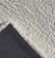 Backside View of Soft Shaggy Rug SG-06 in White by Ramsha Home