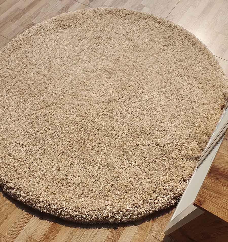 Soft and Plush Round Shaggy Rug for Living Room - SG 09 (150cm) Soft and Plush Round Shaggy Rug for Living Room