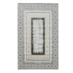 Luxurious Cream & Gold Color Turkish Machine Made Rug For Bedroom- ND81A