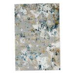 Cream and gold machine-made Turkish rug, NN66A, 200x300cm, perfect for luxurious home decor.