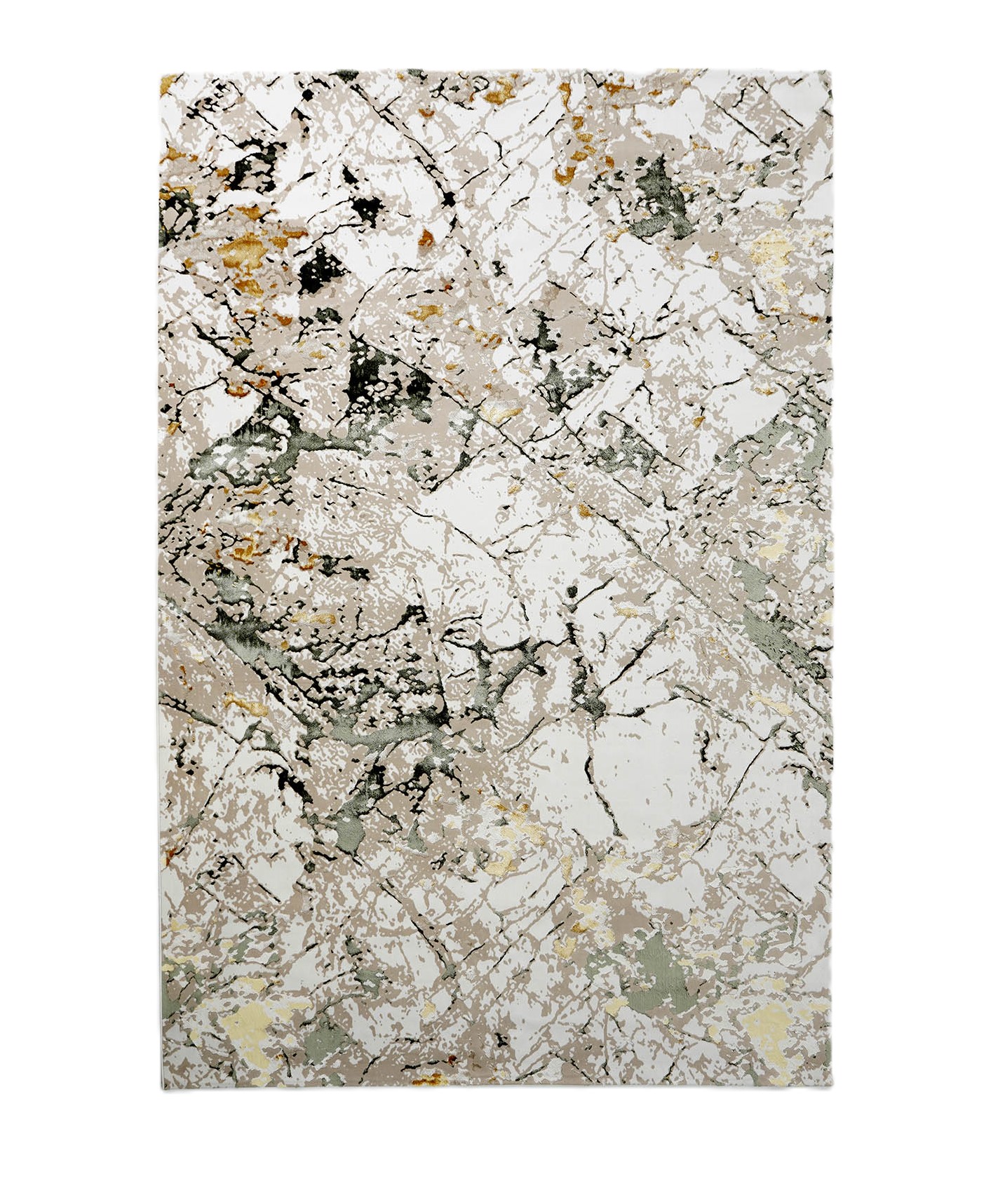 Stunning Cream & Gold Color Machine Made Turkish Rug - NM85A Luxurious cream and gold machine-made Turkish rug, NM85A, perfect for elegant home decor.