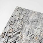 Stunning Abstract Pattern Cream Color Machine Made Rug For Bedroom – MZ36B