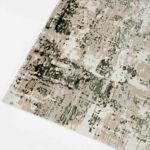 Stunning Abstract Pattern Cream Color Machine Made Rug For Bedroom – MZ61E