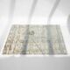 Stunning Abstract Pattern Cream Color Machine Made Rug For Bedroom – MZ40K
