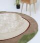 Vibrant Multi Color Living Room Round Handmade Rug - HTWV 97 (200cm)