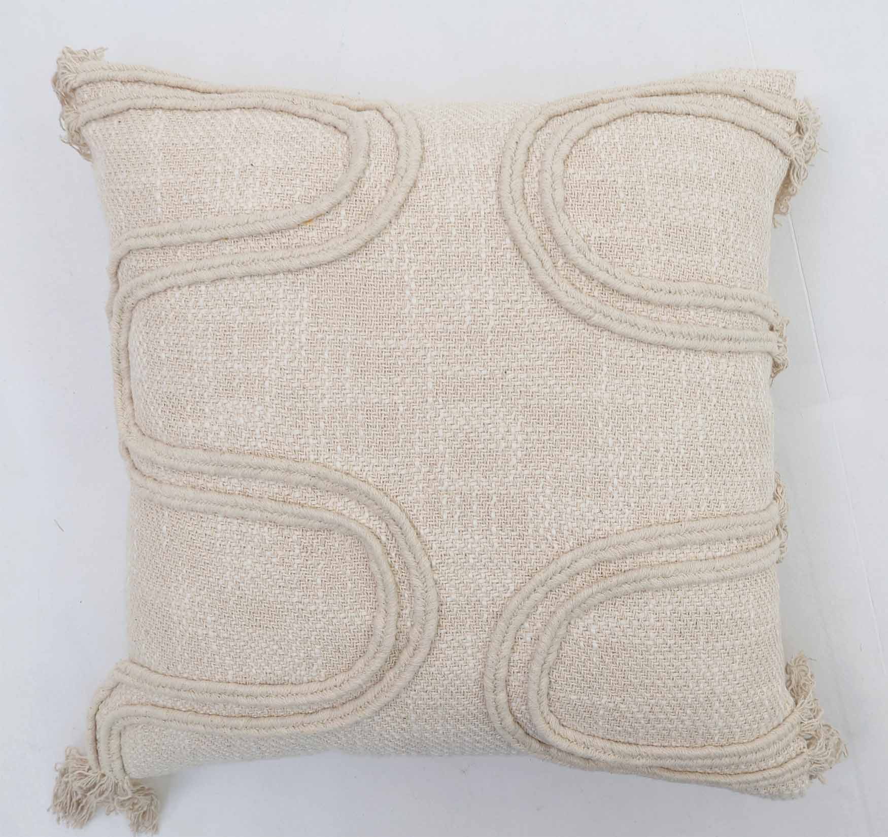 Decorative Cushion White Color — Elegant & Cozy White decorative cushion with elegant and soft finish