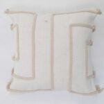 Natural color sofa cushion with soft and elegant design