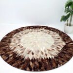Luxury handmade leather rug for home décor, rugs Dubai, dining table rugs, and outdoor rugs UAE