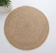 Luxurious Handmade Home Decor Jute Rug Circle - Eco-Friendly, Durable, and Stylish for Living Rooms